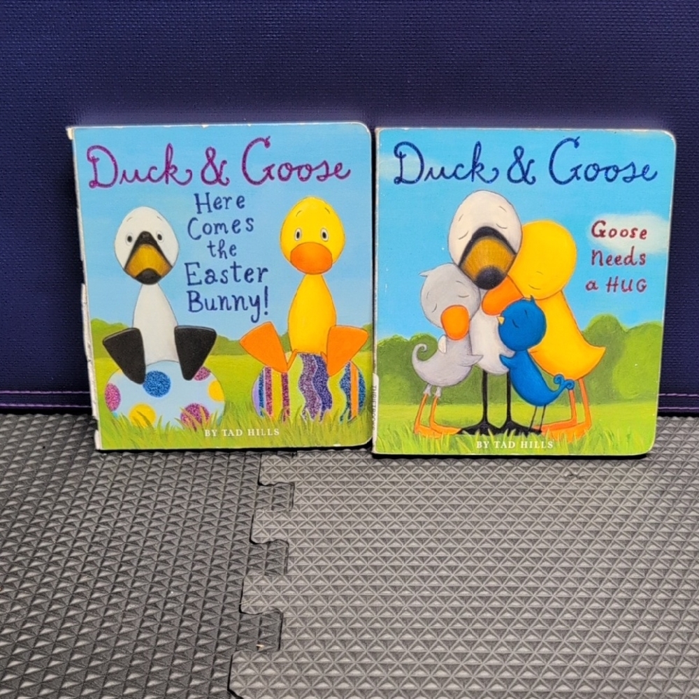 Duck & Goose Kids Book Set - Blue and Yellow